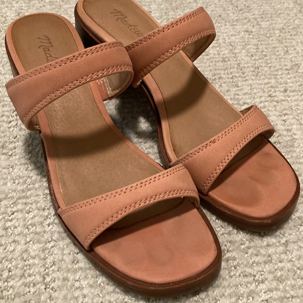 Madewell Saige Double Strap Sandal in Pink Leather - Picture 5 of 7